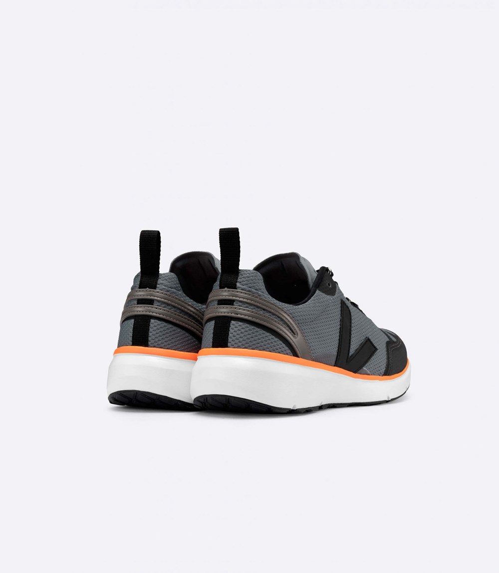 Veja Trainers Mens Black/Grey/Orange - Condor 2 Alveomesh - DIPW-50932